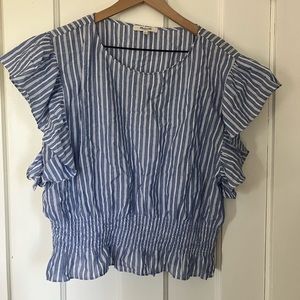 Madewell flowy-sleeved light cotton top